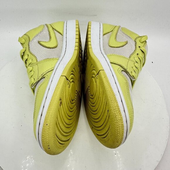 Nike Air Jordan 1 Low Women Size 8 DH9619-103 Limelight White Training Shoes - Picture 7 of 11